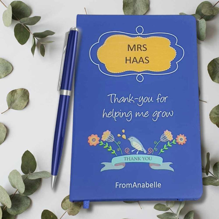 Personalised A5 Notebook - Teacher Appreciation