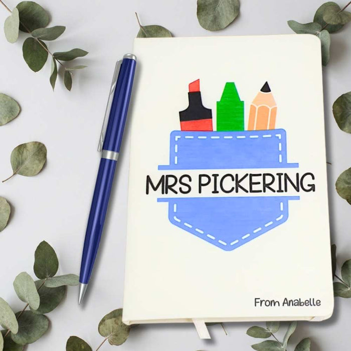 Personalised A5 Notebook - Teacher Appreciation